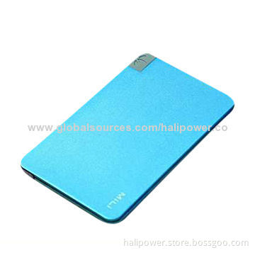 Luxury aluminum power bank 10000mAh with dual outputs